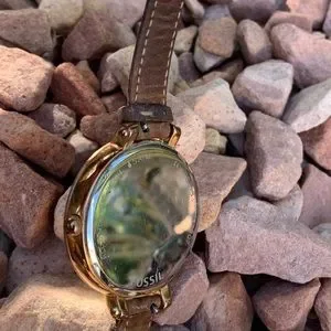 Accessories | Fossil Rose Gold Tone Dial Leather Brown Strap  display picture 1